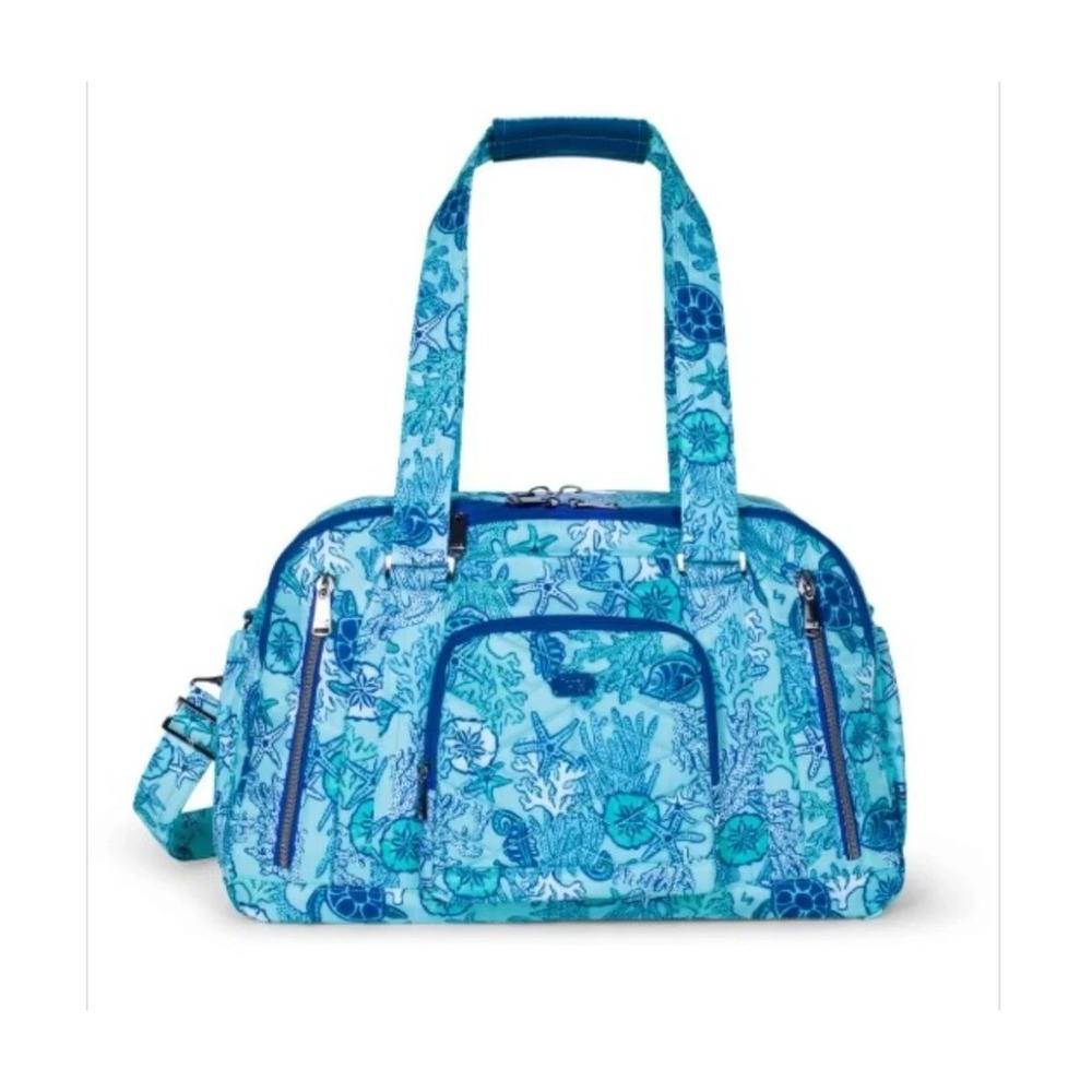 NWT Lug Propeller 2 Overnight Travel Bag Duffel Weekender OCEAN SEA LIFE BLUE